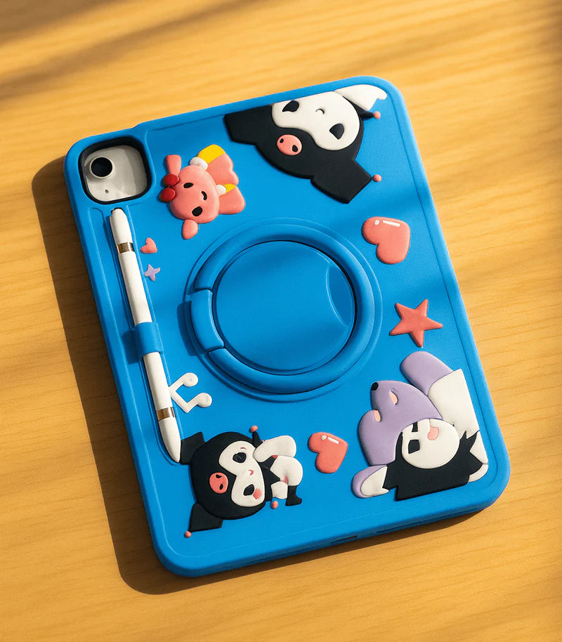 Cute Cartoon iPad Protective Case with Stand