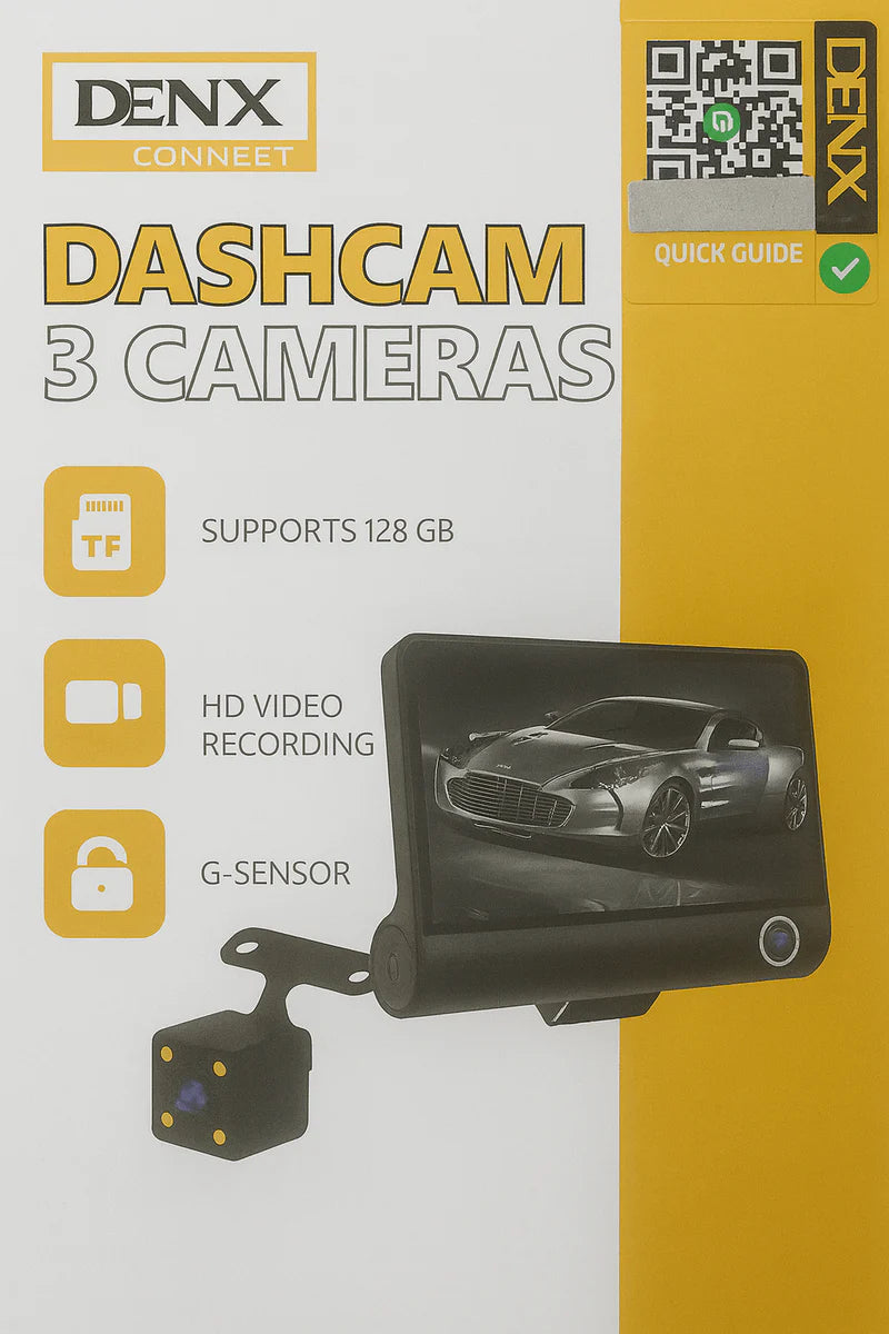 Denx - Dashcam 3 Camera System