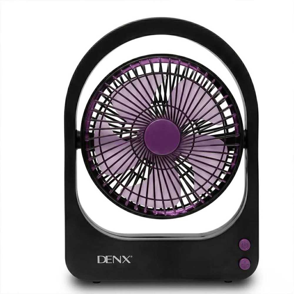 Desk Fan with Five Blades, 3 Speeds and Timer