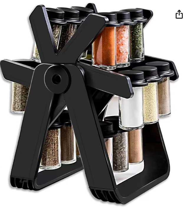 18 Jar Rotating Spice Jar