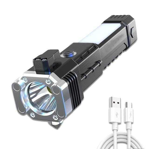 BRITSPEAR 8 in 1 LED 3W Torch Light Rechargeable Flashlight – The Gulf Mart 