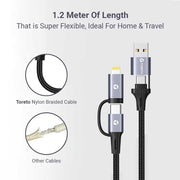 4-in-1 Multiple Port 240W Fast Charging Cable