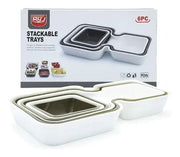 6-Piece Stackable Trays Set