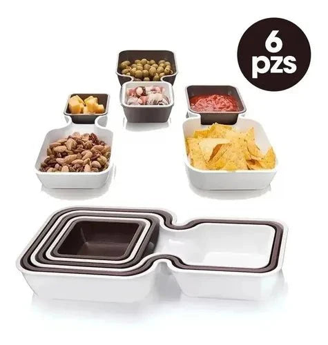 6-Piece Stackable Trays Set