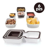 6-Piece Stackable Trays Set