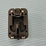1pc Universal Travel Adapter With Dual USB Ports, 110V-240V Input, US/EU/UK/AU Plugs