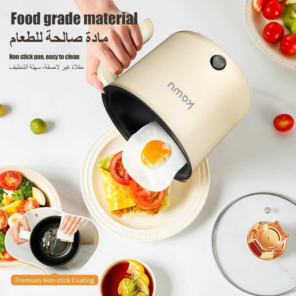 Electric Hot Pot – 1.5L Mini Multi-Function Cooker