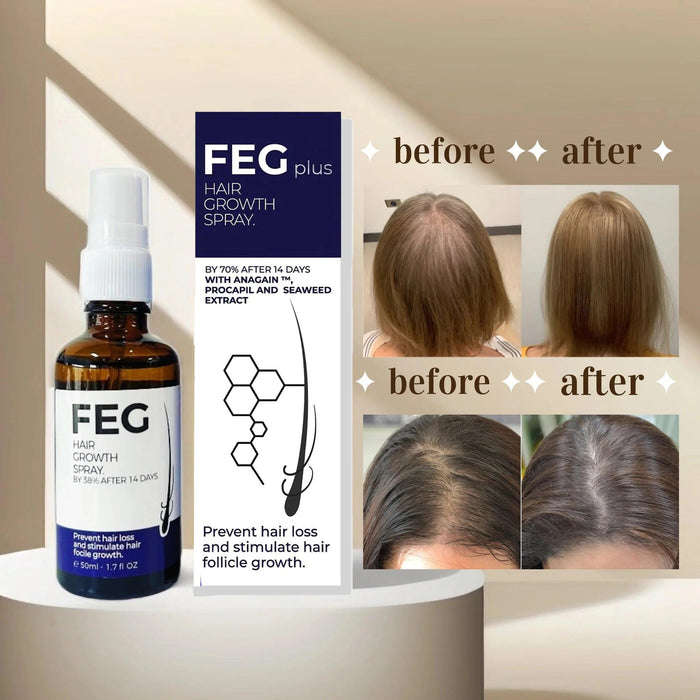 FEG Plus Hair Growth Spray  – Anti Hair Loss for Men & Women