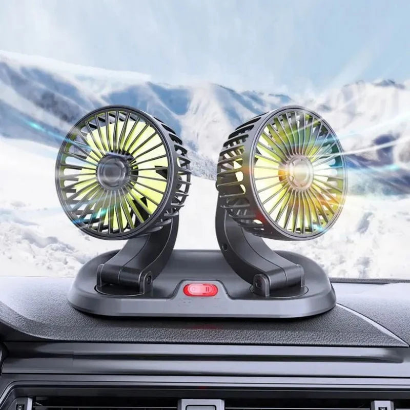 Double Headed Vehicle Fan (CIC922)