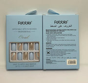Febble - Baby Blue & Silver Wave Press-On Nails