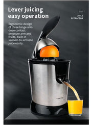 Electric Citrus Juicer 350W – Stainless Steel Orange & Lemon Juice Extractor