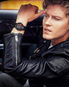 Men's Creative 3D Car Wheel Rotating Wrist Watch