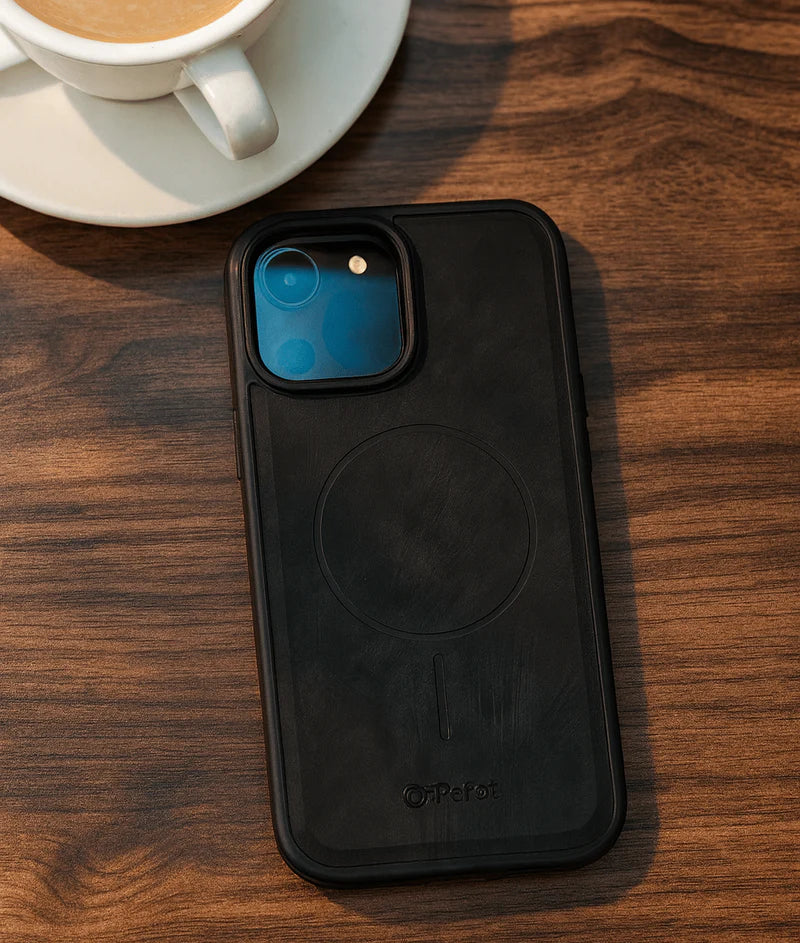 iPefet MagSafe Leather Texture Case for iPhone